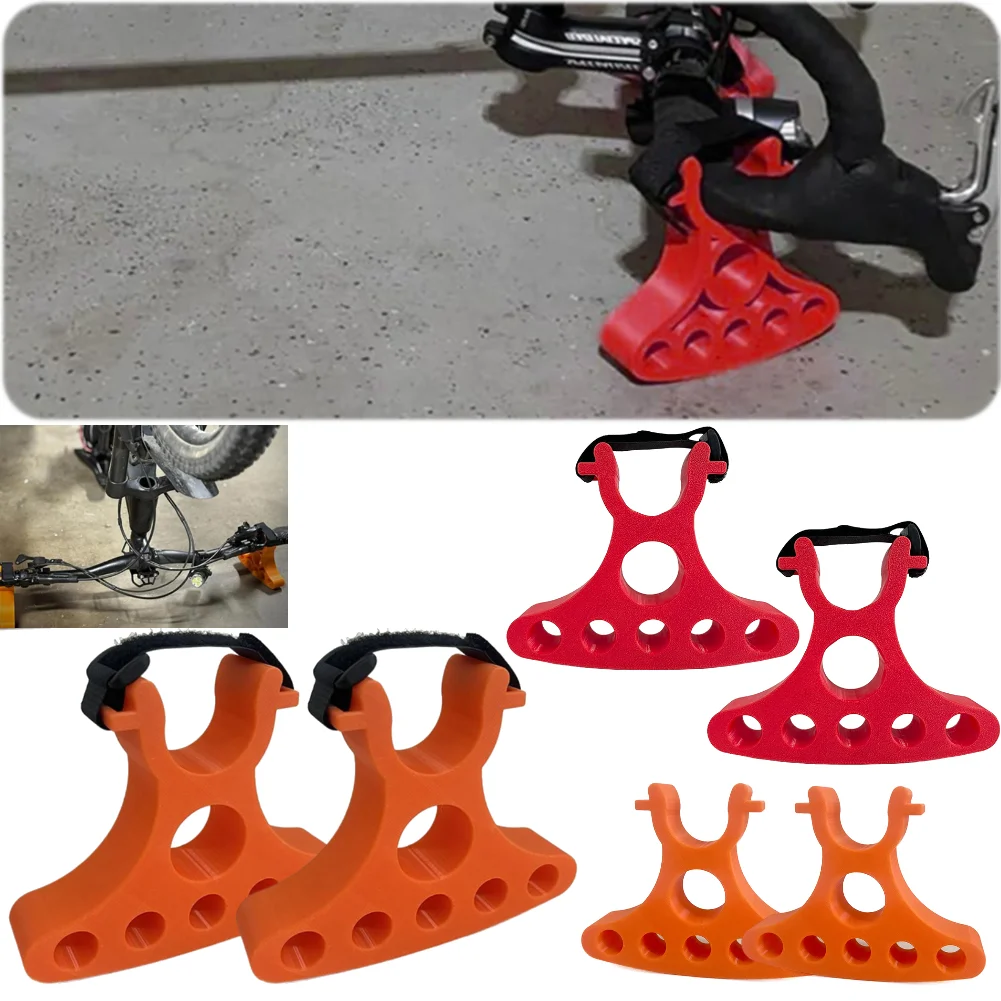 

1 Pair Bicycle Repair Handle Bracket Bike Handlebar Stand Clip-On Stabilizer for Inverted Parking Stable Maintenance