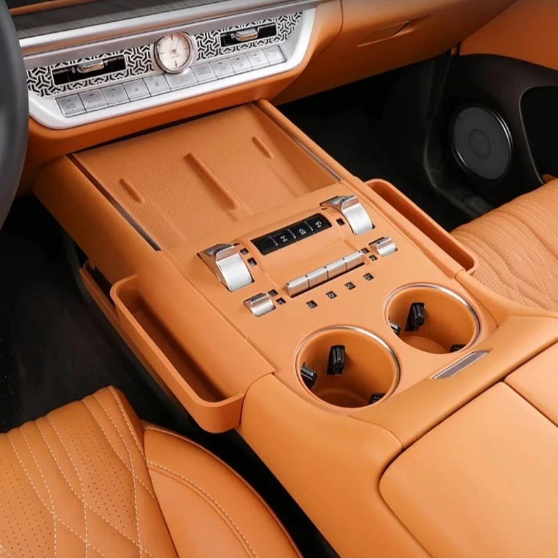 For 2026 GWM Tank 500 Hi4-T Hi4-Z Car Center Console Organizer Box Half Wrap Silicone Mat Interior Upgrade Parts