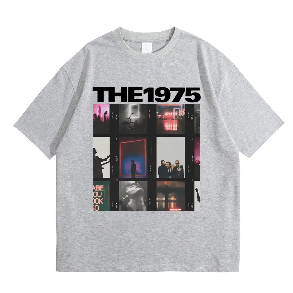 British Indie Alternative Rock Band The 1975 Graphic T-shirt Male Vintage Gothic T Shirts Men Women Casual Oversized Tshirt Tops