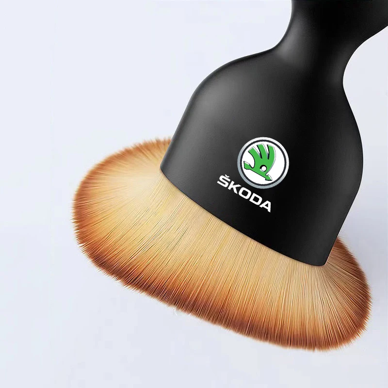 Ferramenta de escova macia para limpeza de interiores de carro, removedor de poeira e pano de limpeza automática dupla face para skoda octavia
