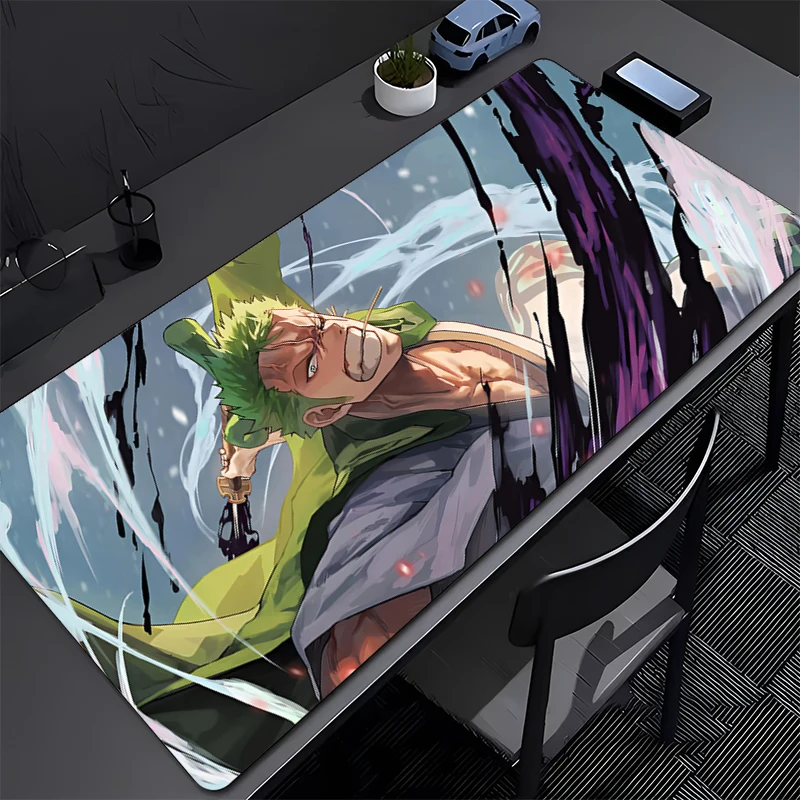 

Zoro ONE PIECE Gaming Mouse Pad Gamer Computer Accessories Keyboard Table Mat Mousepad Company Desk mat PC Anime XXXL Mousepad