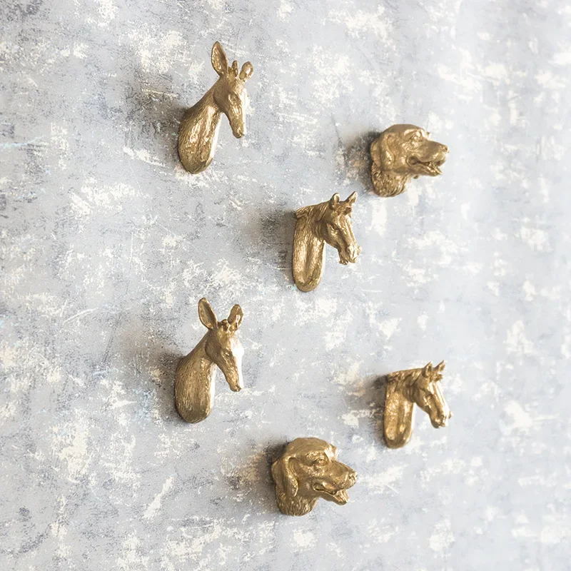 Manija de latón macizo  lujo, cobre puro, forma  Animal, oro  alta calidad, armario, tocador, cajón, armario, tiradores