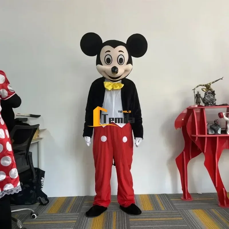 ชุดคอสเพลย์เมาส์ Mickey Minnie Stitch Simba Buzz Lightyear Olaf Anna Elsa Mascot โฆษณาเครื่องแต่งกาย Party Props