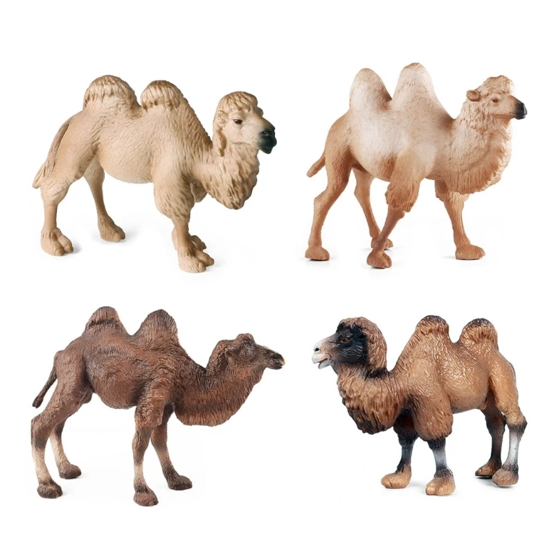 Camels Savannah Creature Model for Role Playing and Pretend Play Hand Painted Camels Figurine Savannah Creature