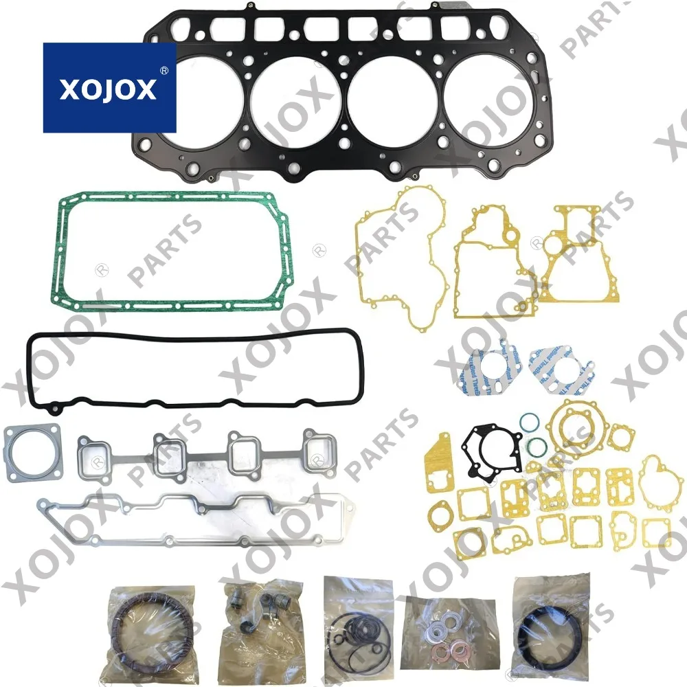 Полный комплект прокладок XOJOX подходит для экскаватора Yanmar VIO70 с двигателем 4TNE98 Полный комплект прокладок XOJOX подходит для экскаватора Yanmar VIO70 с двигателем 4TNE98