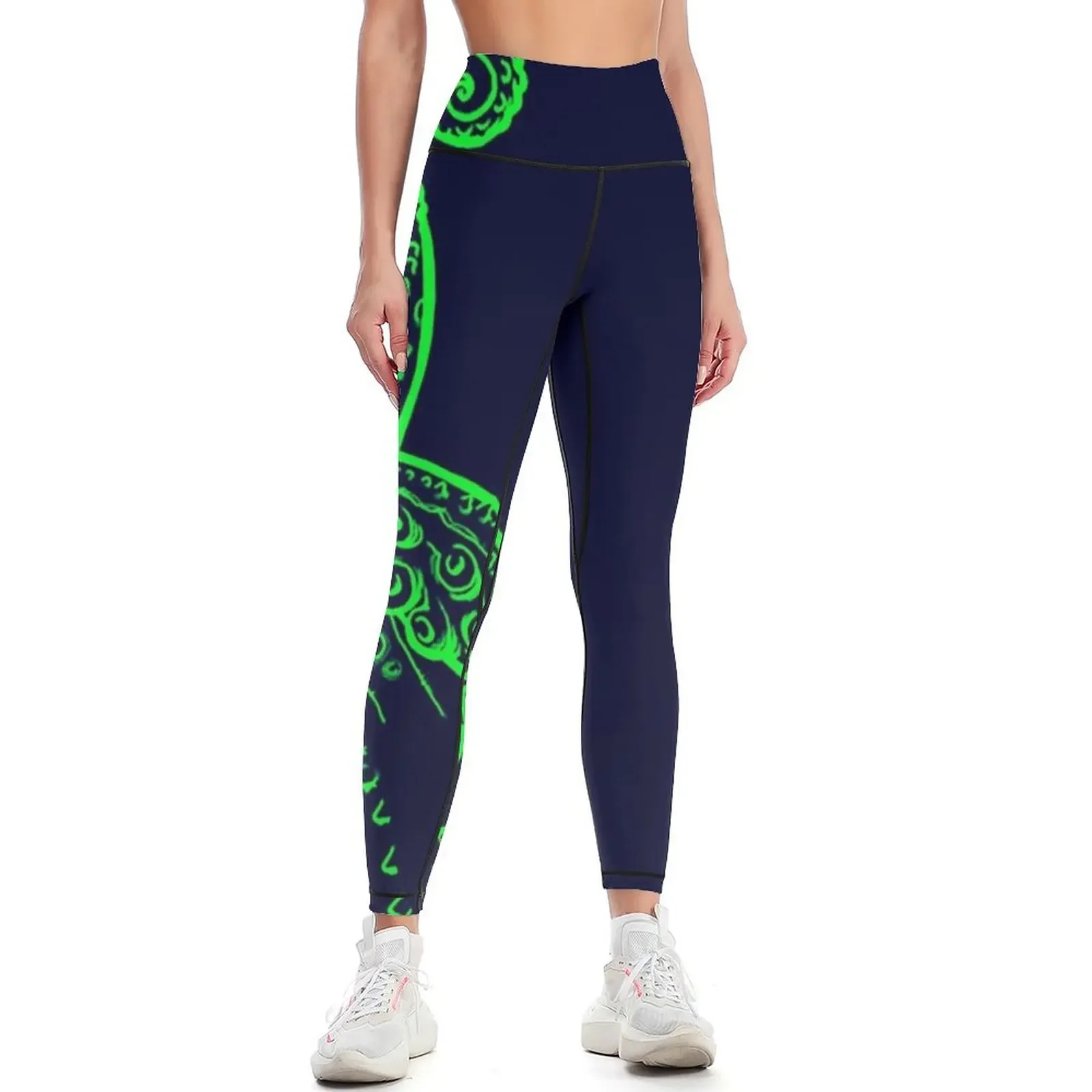 Octopus green tentacles Deep Creature for ocean and octopus lovers T-shirt Leggings leggins push up woman Womens Leggings