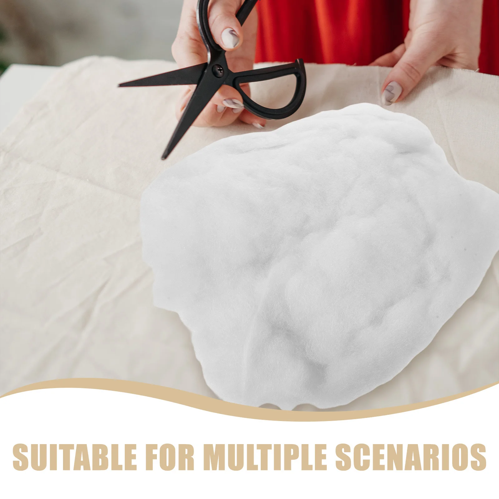 400G Polyesterfaser-Füllmaterial Weiche Füllung für DIY-Handwerk Stofftiere Kissen Sofakissen-Einlagen Bastelfüllung