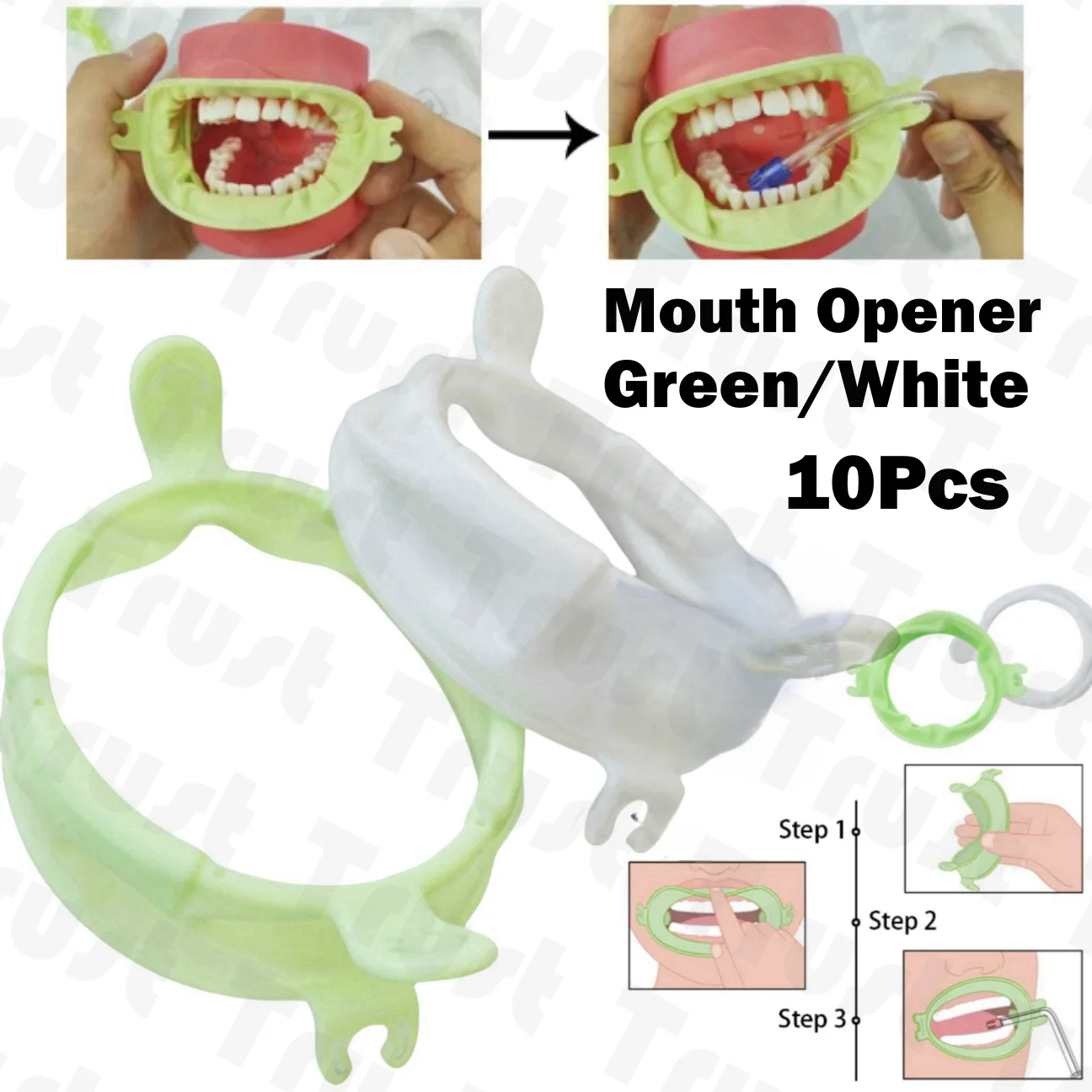 

Dental Mouth Opener Lip Cheek Retractor Smile Face Saliva Tube Holder S/M/L Size 5/10Packs