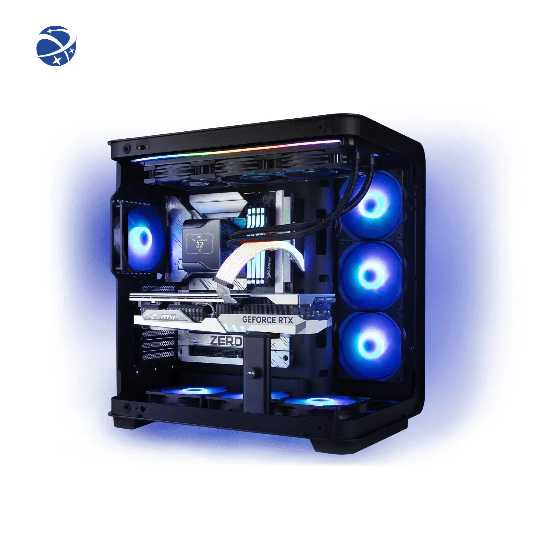 MEG MAESTRO 700L PZ Mid Tower Gaming Case ATX Aluminum Unibody Design Support Back Connect Motherboard Case PC Chassis