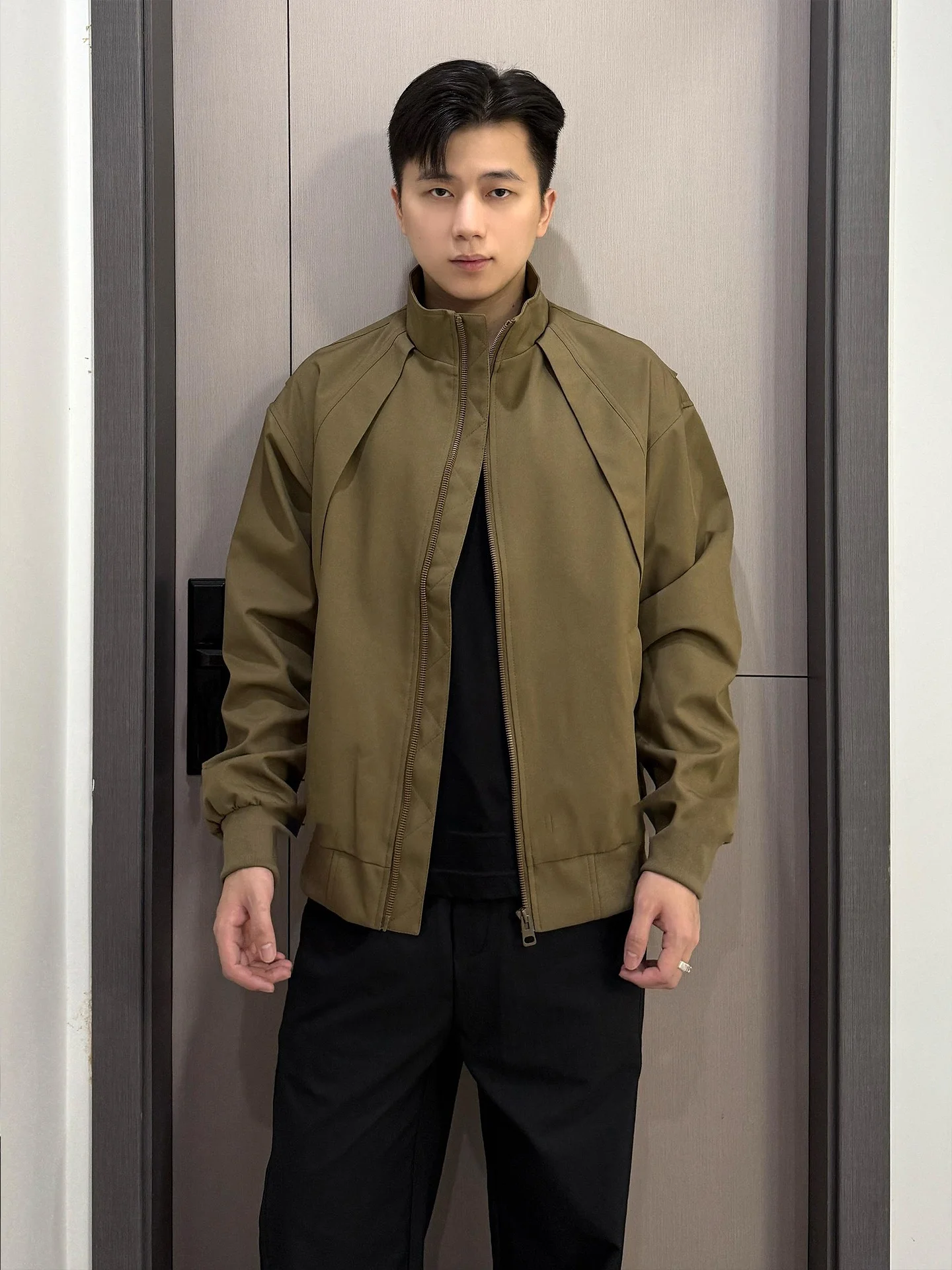 

Мужская ветровка в стиле ретро-авиаторской куртки, осенняя, ветрозащитная, с эффектом премиум-класса