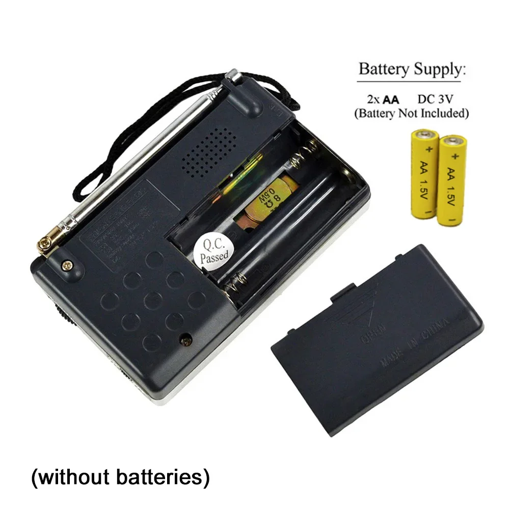 Mini Vintage Radio AM FM-radio op batterijen met telescopische antenne Beste ontvangst Draagbare radiocadeaus voor senioren Ouderen