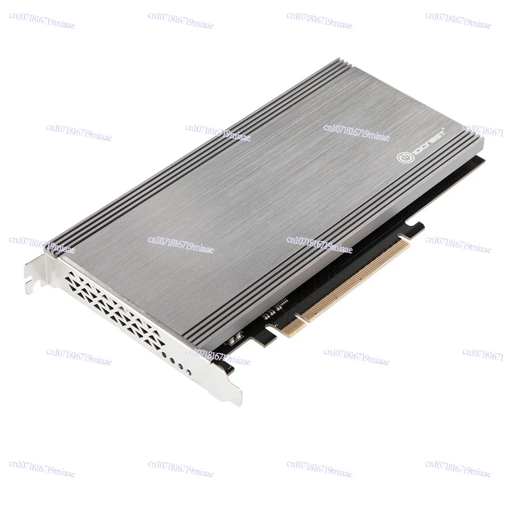 PCIe 3.1 x16 to Dual M.2 NVMe SSD Adapter Card Support 6000MB/s High-Speed Data Transfer