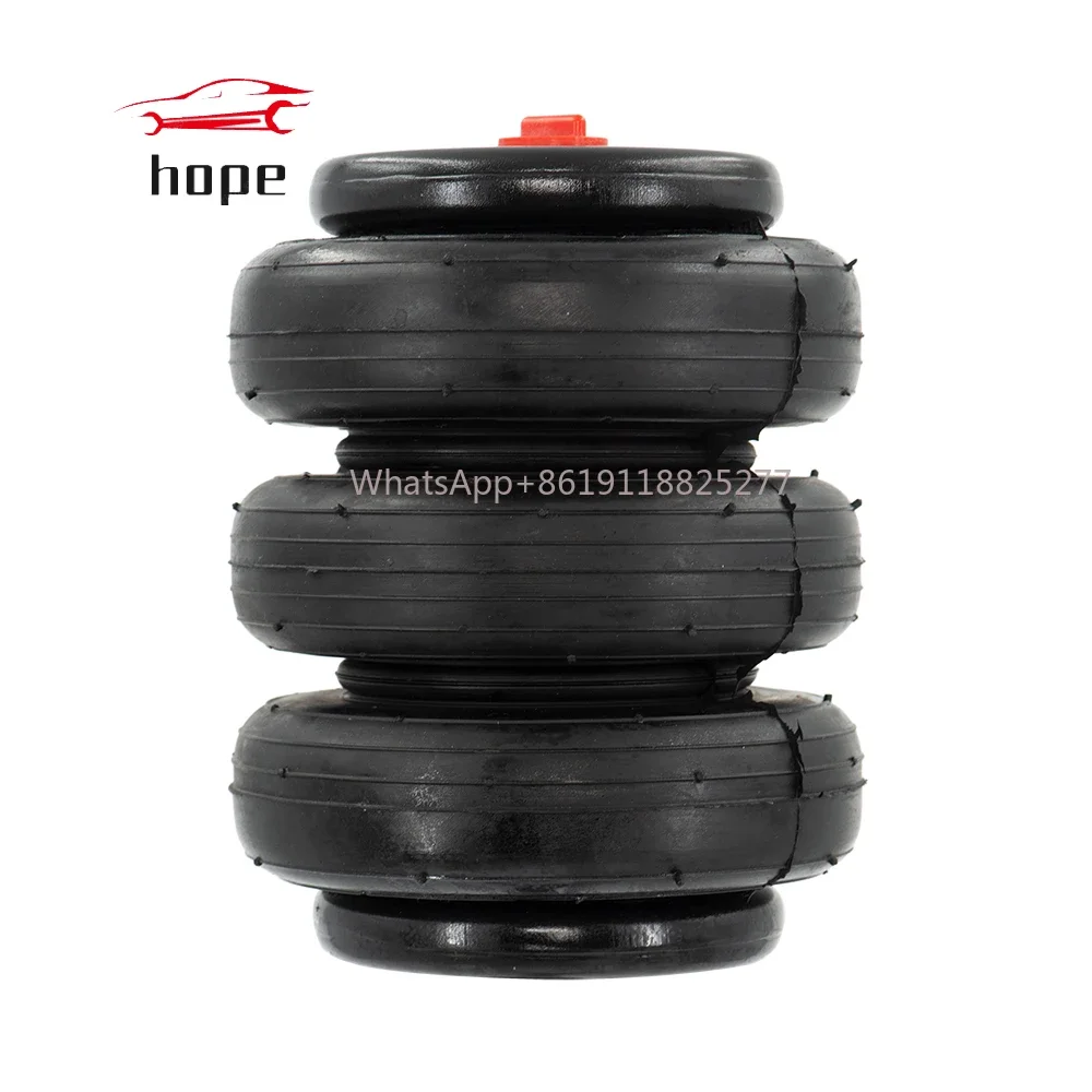 

3b2400 with 3/8 - 16unc Screw Pick Truck Air Ride Suspension Parts 146MMx3 triple convoluted air spring