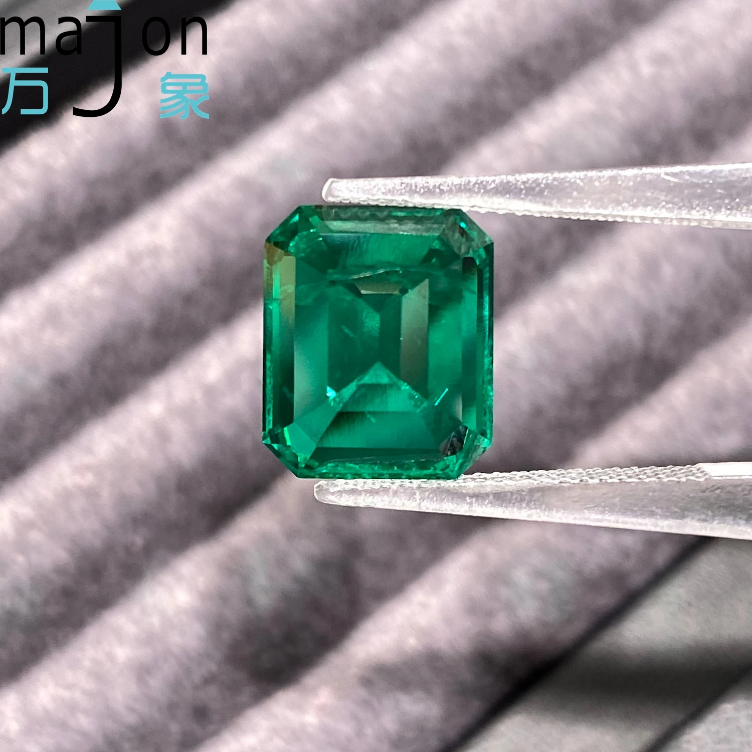 

10,5*12,6 мм ручная резка, выращенный в лаборатории изумрудный камень, колумбийская изумрудная огранка с сертификатом AGL для изготовления ювелирных изделий