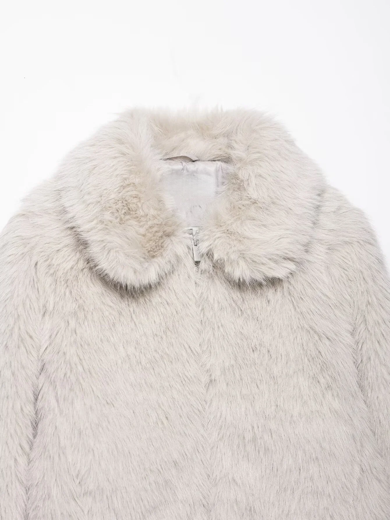 2025 خريف جديد المرأة موضة عادية فضفاض طوق تقليد فرو المنك تأثير الفراء الاصطناعي معطف قصير