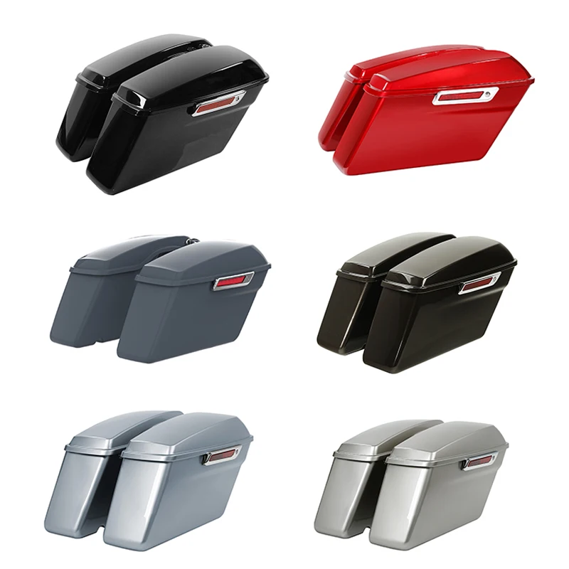 

Motorcycle Hard Saddle Bags SaddleBags For Harley Touring Street Glide Road Glide 2014-2022