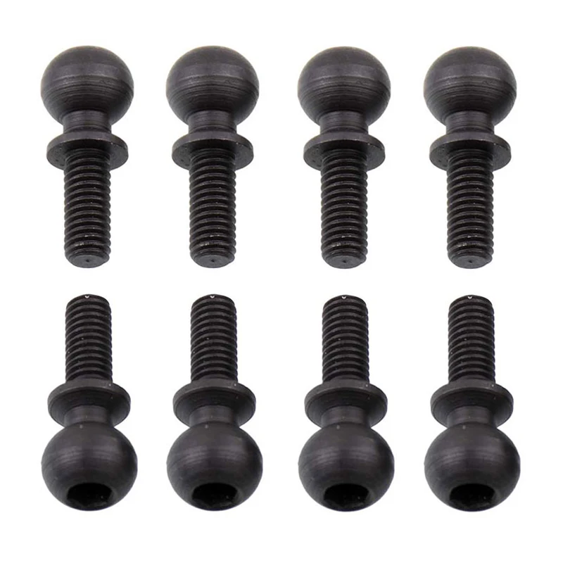 8PCS HSP 1:10 Brushless Big Feet Car 94601 Rear Drive Head Up Off-road Model Car Dia.5.8mm Metal Ball Head Threaded Screws 60240