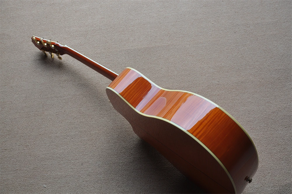 614  style cut way handcraft acoustic guitars solid top real photos in stock 418