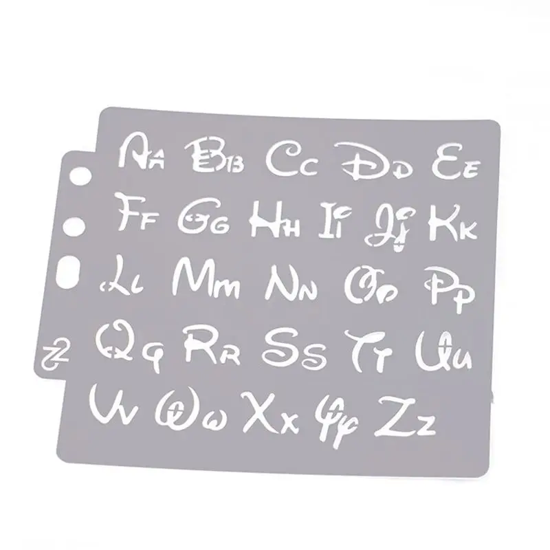 Plastic Alphabet Letter Number Drawing Painting Stencils Scale Template for Stencil Planner/Scrapbook/DIY