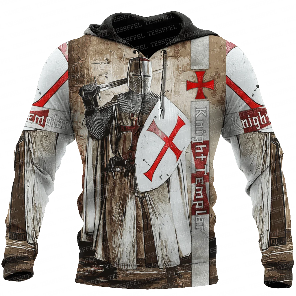 

Custom Name Cosplay Knight Templar Lion Armor God Guard Pullover Vintage Retro Funny Harajuku Tracksuit 3DPrint Jacket Hoodies R