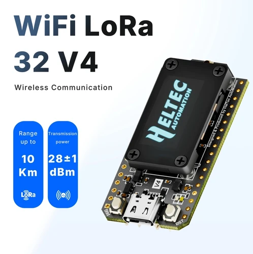 Imagen 2 del producto Heltec Meshtastic Wifi LoRa 32 V3 con Carcasa V4 ESP32 Oled SX1262 Pantalla OLED Azul de 0.96 Pulgadas, Placa de Desarrollo para Arduino