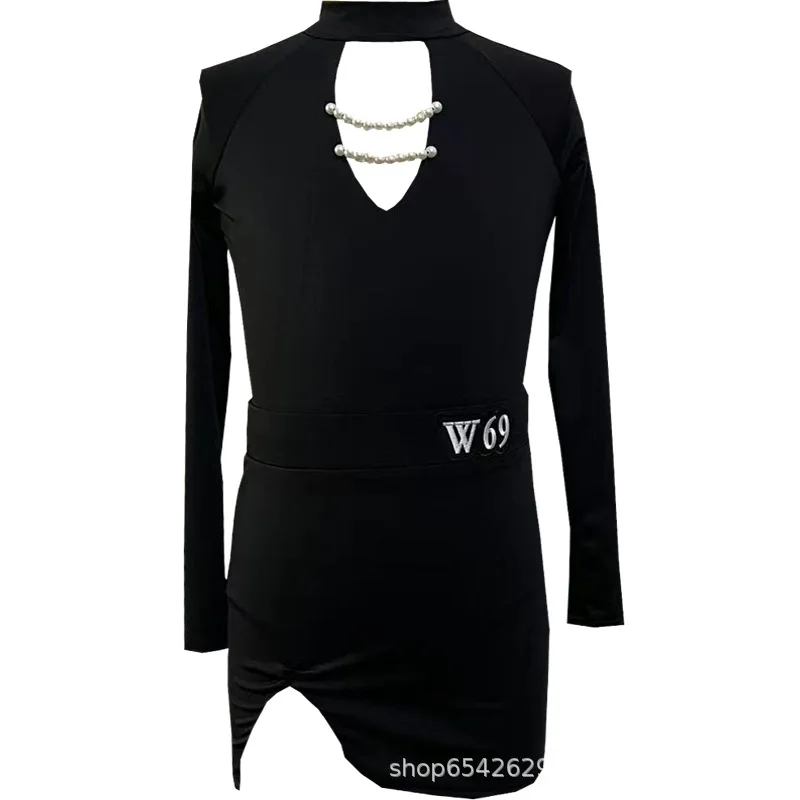 Nowe stroje do tańca latynoamerykańskiego dla dzieci, damskie stroje do tańca dla zaawansowanych, profesjonalny zestaw do ćwiczeń tanecznych, odzież treningowa na jesień.