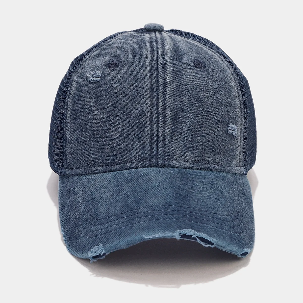 Men's and women's baseball hats, retro sports casual mesh breathable curved brim hat