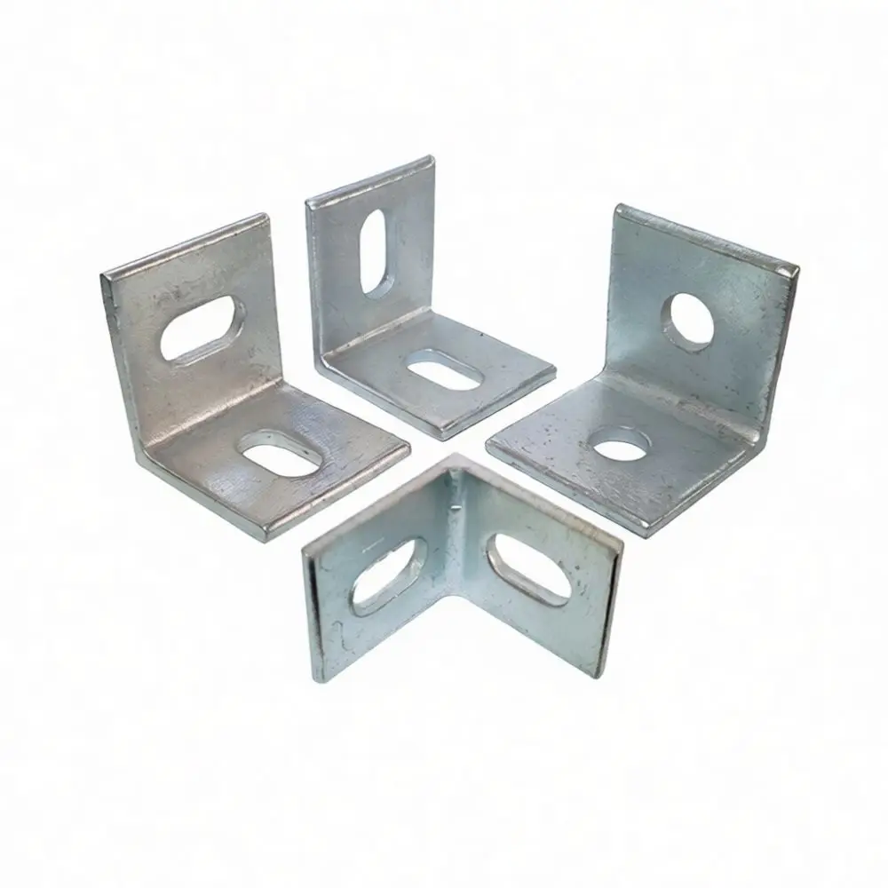 Professional L Shaped Bracket Galvanized Steel Corner Connector Rigid Right Angle Support For Architectural Projects