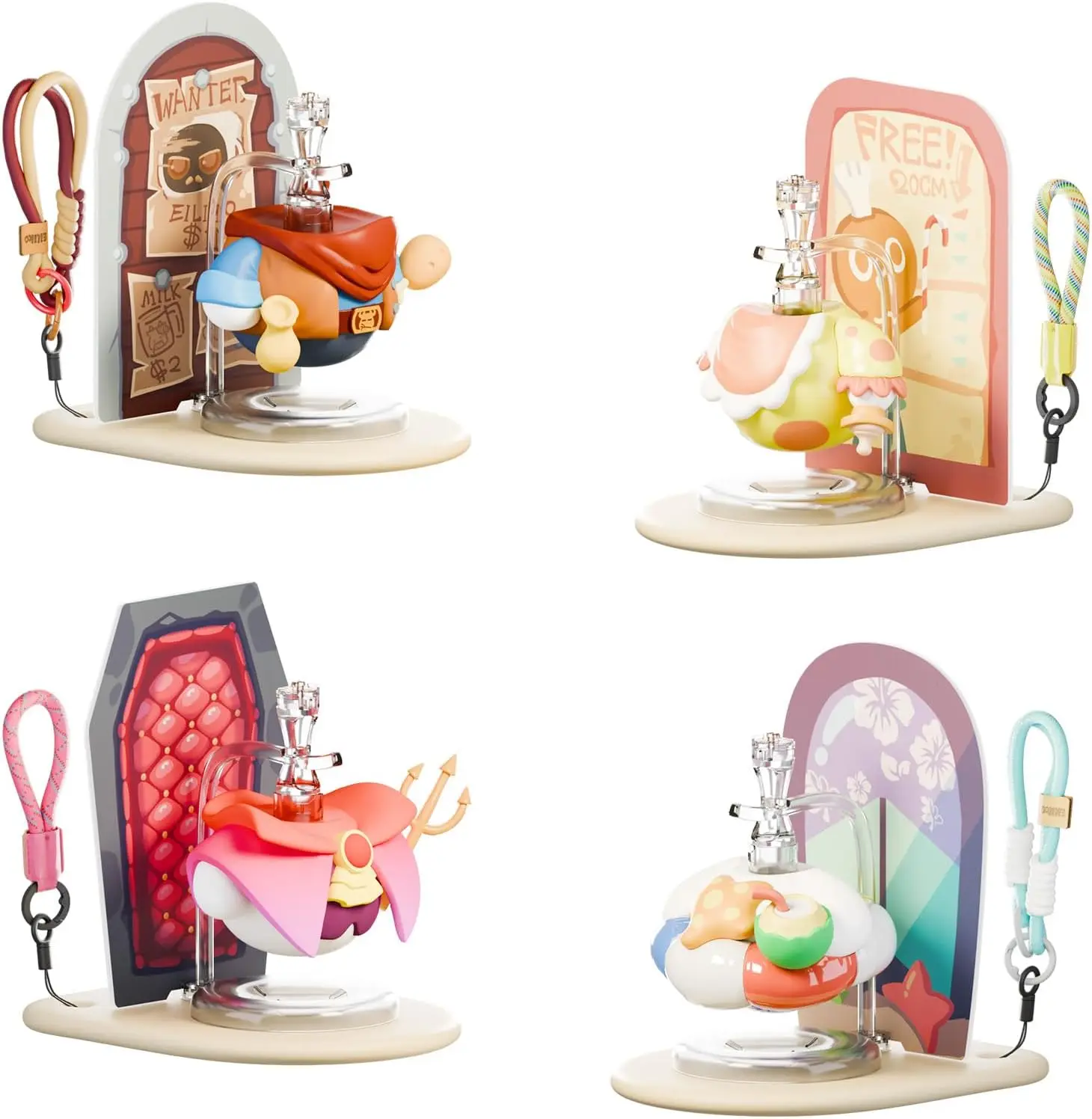 Picture 3: Eiliko's Swappable Themed Bodies SpinKit Comes with 4 Themed Bodies Accessories Toys (Only Replacement Parts,Without Eiliko)
