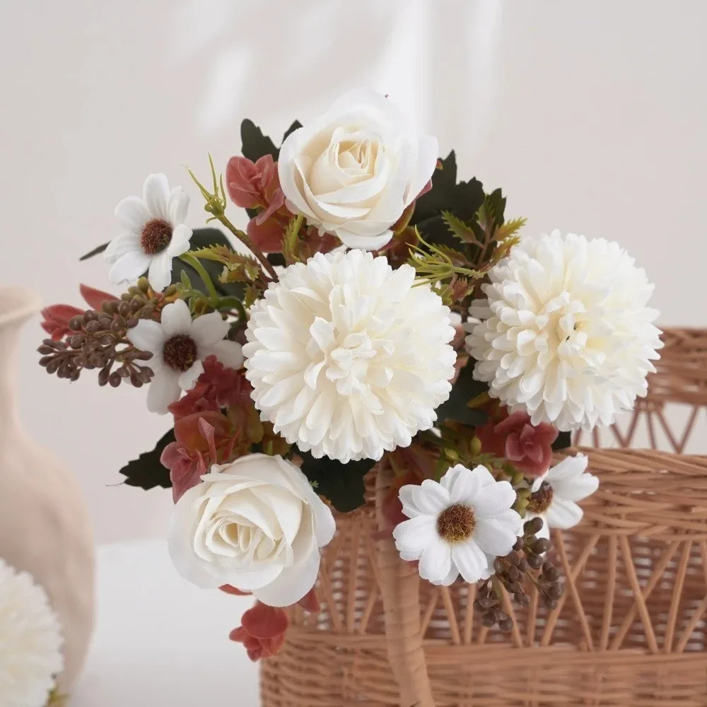 

Simulated Chrysanthemum and Rose, Valentine's Day, Wedding, Mother's Day, Indoor Home, Outdoor Garden, Festival Decoration