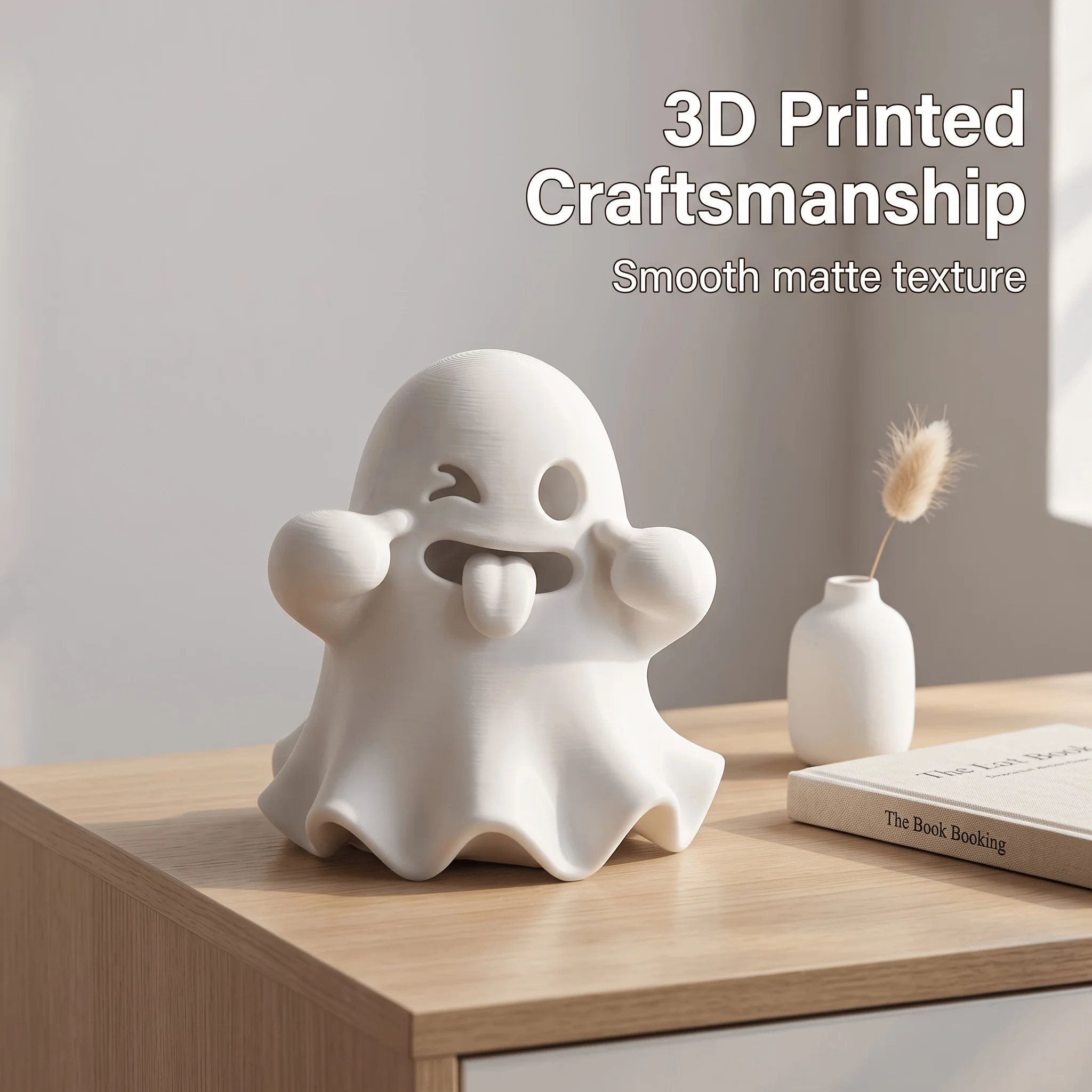 2er-Pack verspielte und niedliche Geisterfiguren, kreative Halloween-Dekorationen, heilende Mini-Ornamente, geeignet für die Dekoration von Home-Office-Schreibtischen, tolles Weihnachtsgeschenk – Detail 6