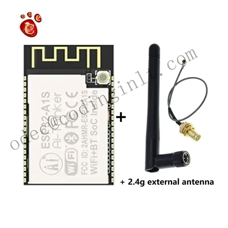 ESP32-A1S WiFi+ 블루투스 오디오 키트(듀얼 안테나 포함) 차량 도구용 WiFi 모듈에 대한 ESP32 직렬 포트