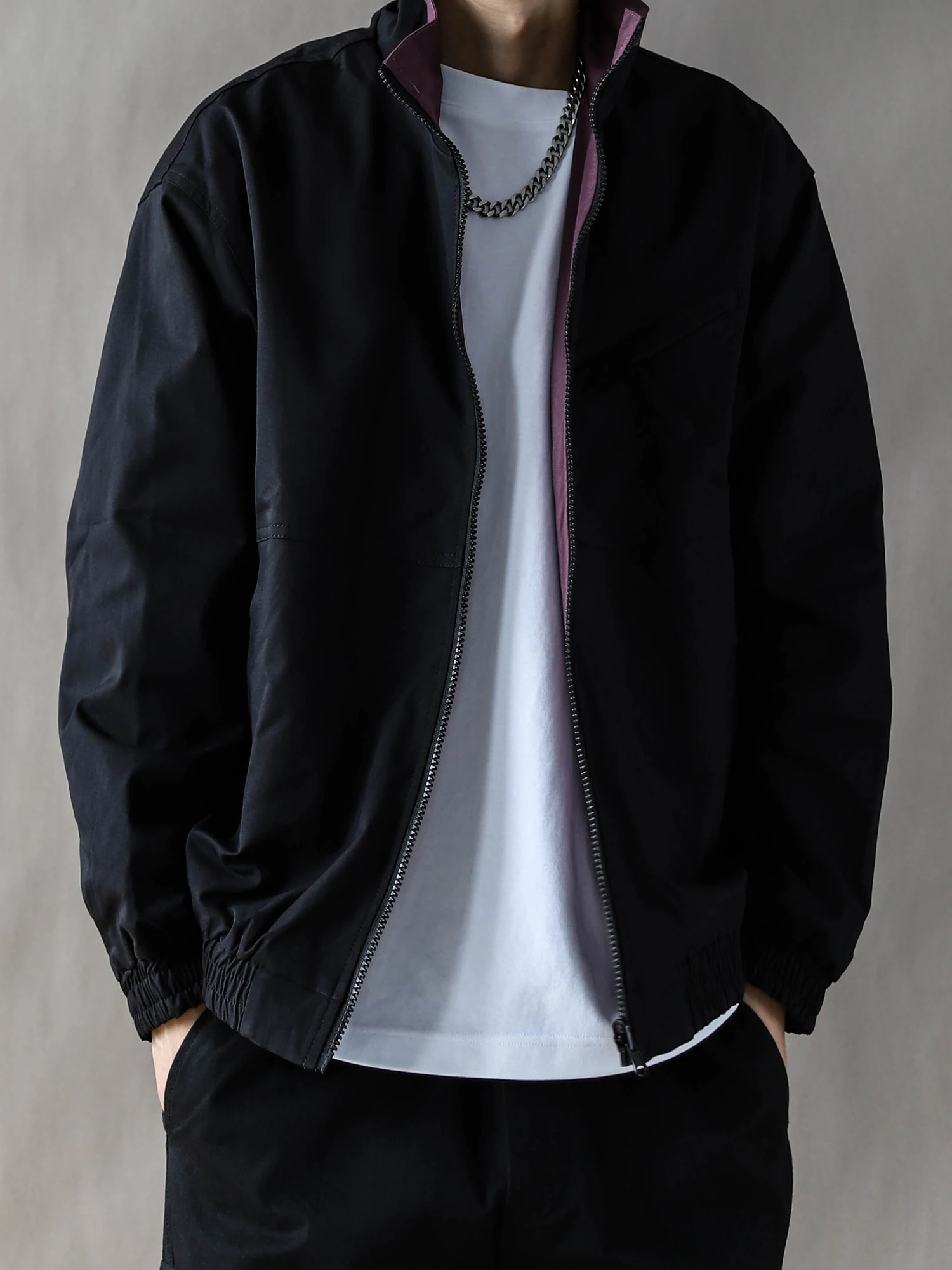 

American Retro Heavyweight Jaet Men's Spring Autumn Loose Casual 2025 New Trendy Large Size Jaet Men Bla