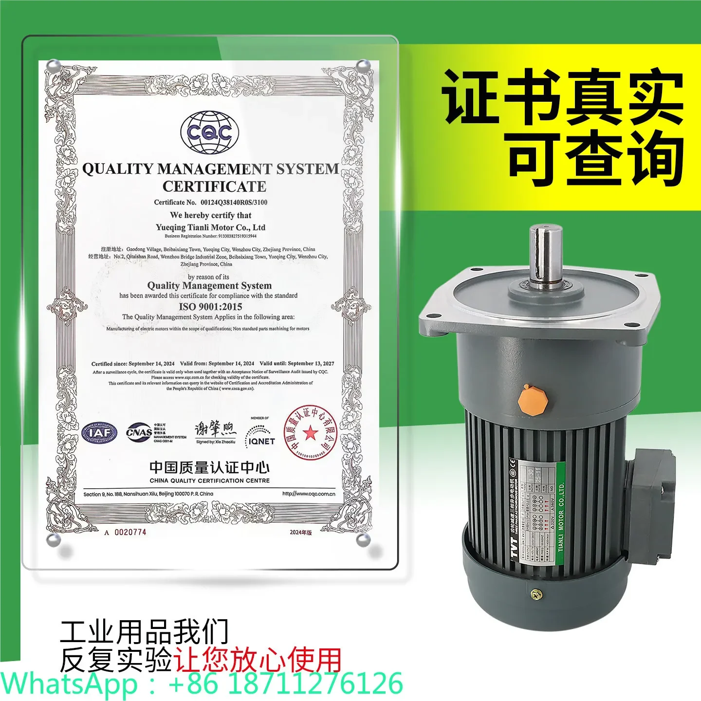 Three-phase gear reduction motor 380v100-3700w horizontal frequency conversion speed regulation motor All-copper