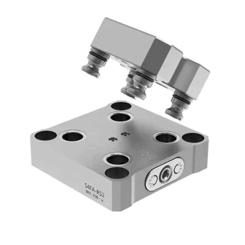 Factory Direct Supply Automatic 52mm Quick Change CNC Tooling Fixture Manual Four-Unit Positioner Repeat Industrial Machinery