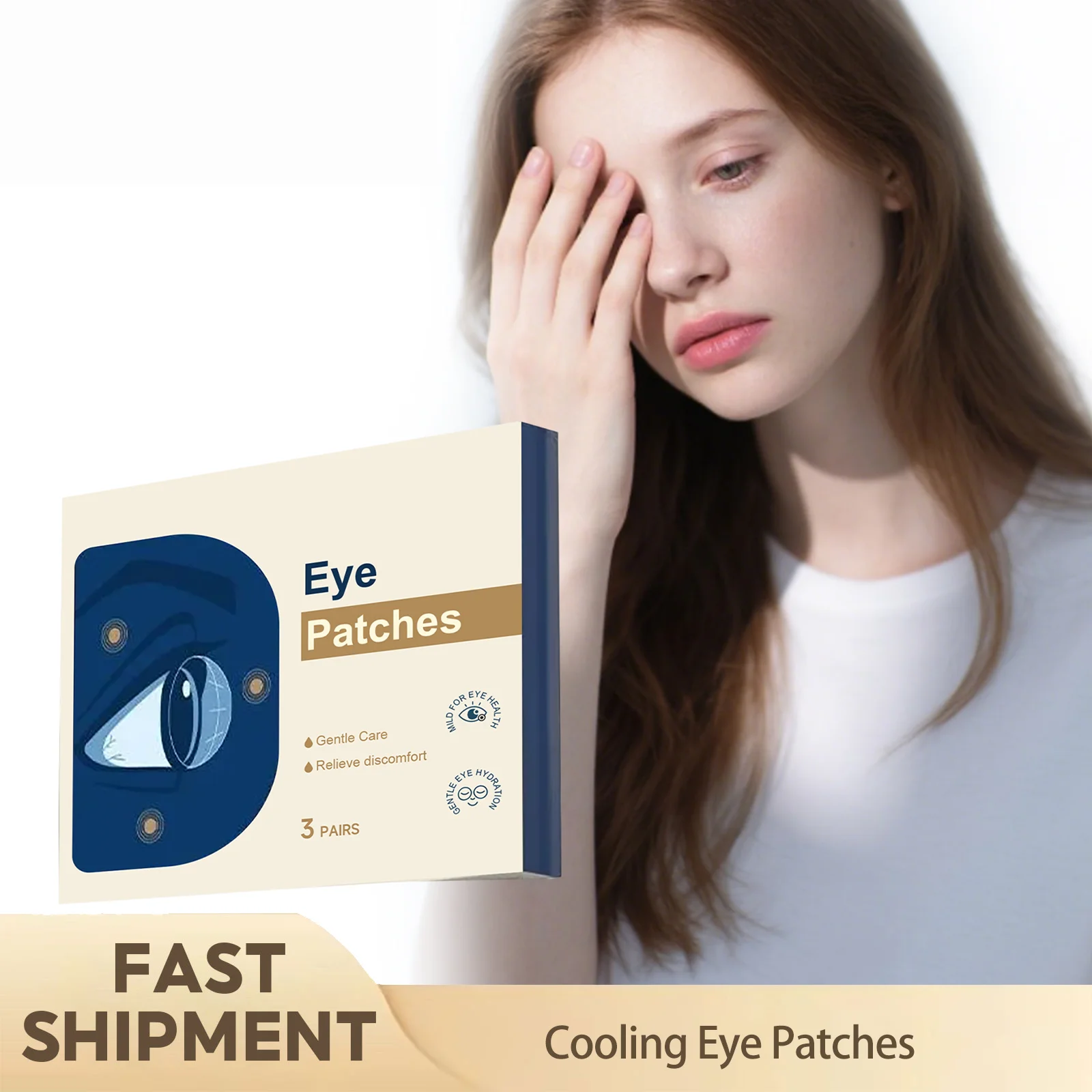 Cooling Eye Patches Relieve Eye Tiredness Maintain Eye Area Moisture Comfortable Soothing Eye Care Portable Daily Eye Skin Care