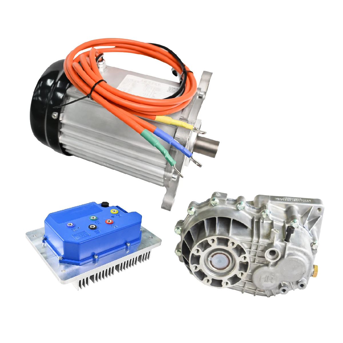 Mid Drive ACDC Motor Hairpin Motor Controller Gearbox 7kw (3-7KW60-96V) Tricycle Truck Forklift Flatbed Trailer 34 Wheel Vehicle
