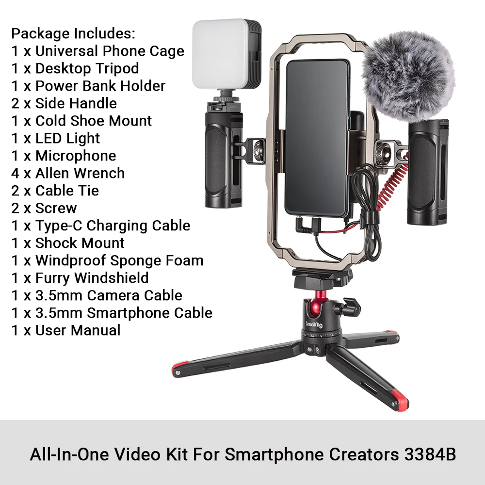 SmallRig ユニバーサルスマートフォンケージ iPhone 14/13 Pro/Pro Max