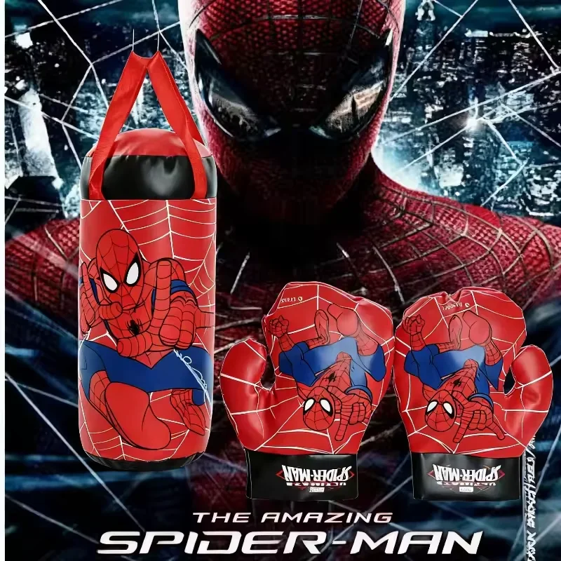 Zestaw rękawic bokserskich dla dzieci Halloween Nowe Anime Spider-Man Rękawice dla dzieci z nadrukiem kreskówkowym Prezent urodzinowy dla chłopca i dziewczynki