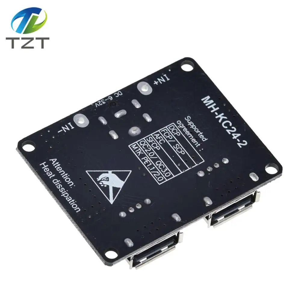 USB QC3.0 QC2.0 DC-DC Buck Converter Charging Step Down Module 6-32V 9V 12V 24V to Fast Quick Charger Circuit Board 3V 5V 12V image 4