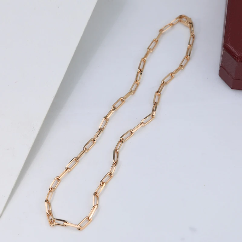 Trendy 925 Sterling Silver Plating Hop Steel Chunky Chain Necklace Unisex Textured Collarbone Pendant Luxury Fashion Jewelry
