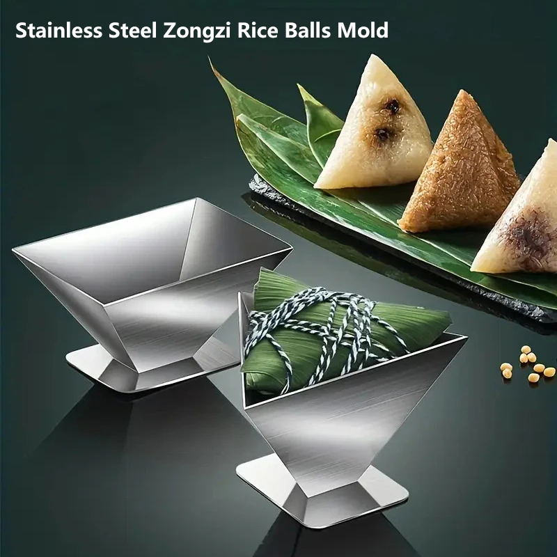 Molde para Zongzi del Festival del Bote del Dragón, Molde para Sushi, Molde para Bolas de Arroz Triangulares, Molde para Bento, Molde para Repostería, Molde para Hornear, Accesorios de Cocina