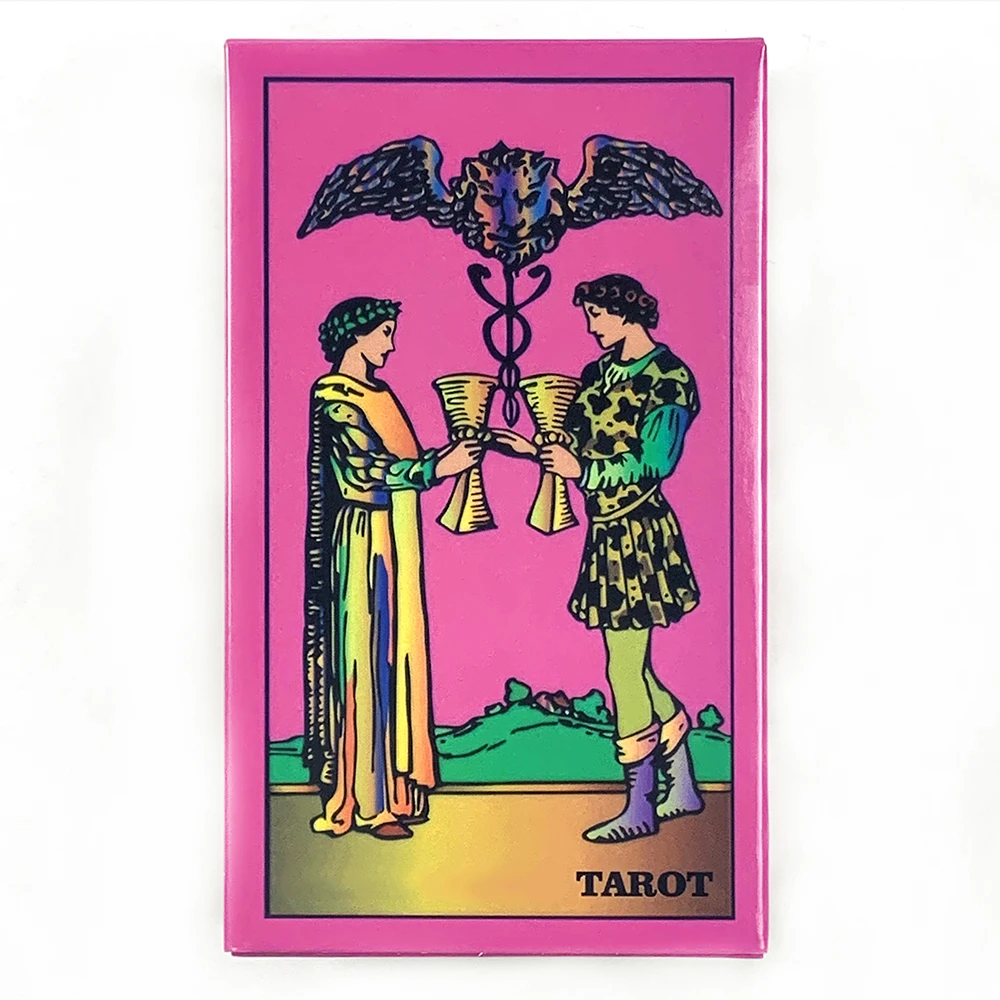 New Pink Tarot Deck A 78pcs Vibrant Illustrations, Easy-to-Read Guide, Great For Beginners & Pros, Meditation & Party Games