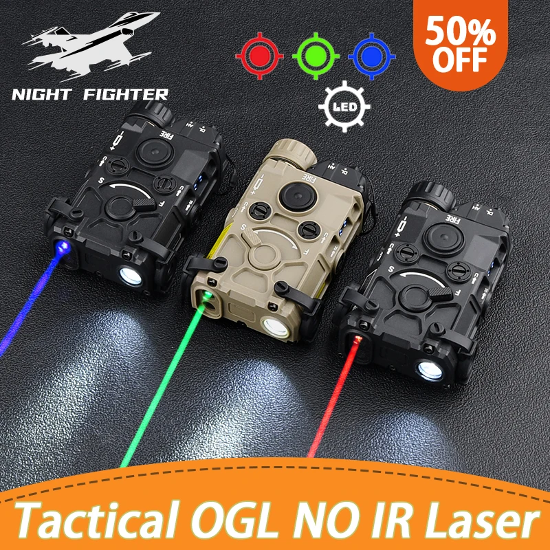 

Tactical eotec OGL Laser Airsoft Red Green Blue Dot Tactical Flashlight NO IR Fit 20mm Picatinny Rail Airsoft ar15 Rifle Hunting