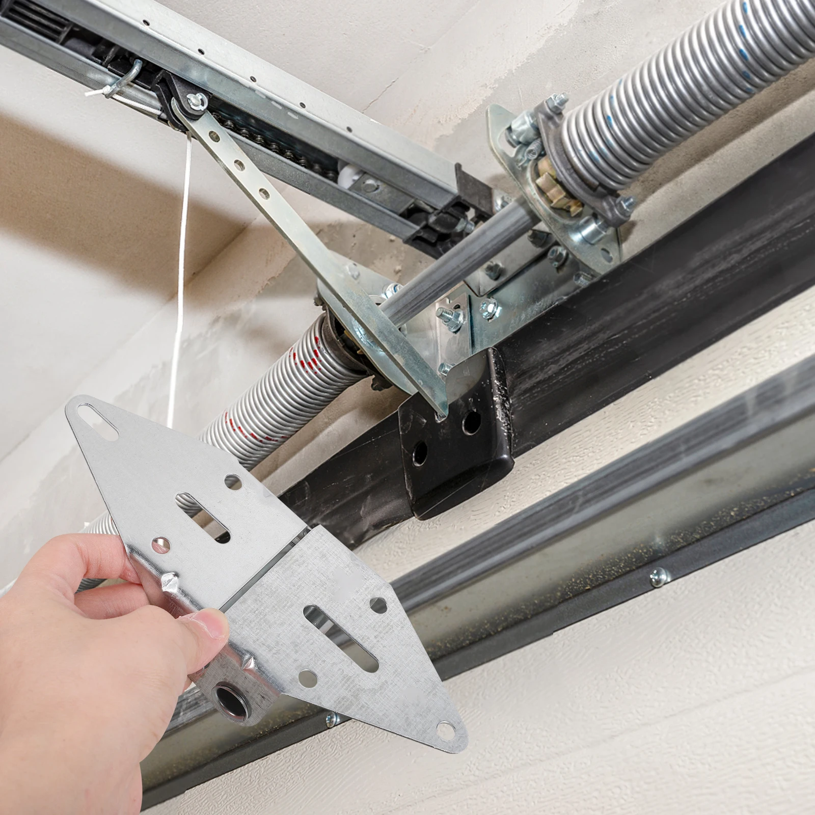 

2pcs Garage Door Hinges Heavy Duty Durable Iron Replacement Parts for Doors Hardware Accessories Storage Convenience