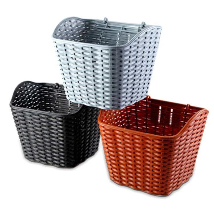 Large Capacity Bicycle Waterproof Basket Storage Bag With Cover Front Handlebar Bike Basket