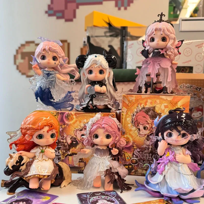 

Joy Buckwheat Light & Dark Night Song Series Blind Box Toy - Cute Cartoon Handmade Desktop Ornament Surprise Gift for Girls
