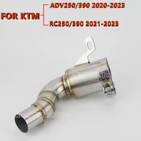 Tubo de conexión medio modificado para escape de motocicleta, codo de 45mm para KTM ADV250 ADV390 2020-2023 RC250 RC390