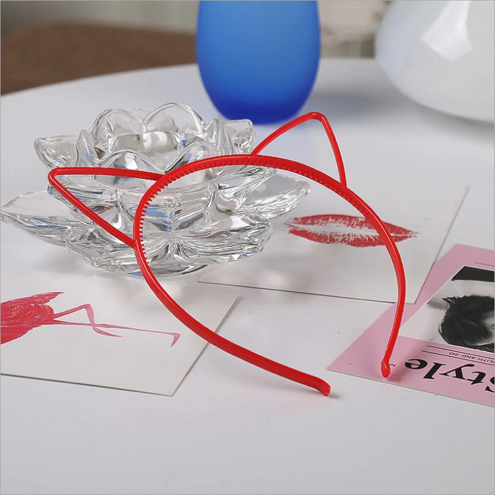 

12Pcs Cat Ear Hair Hoops Kids Lightweight Headbands Costume Party Accessories Comfortable Fit Children Hair Bands