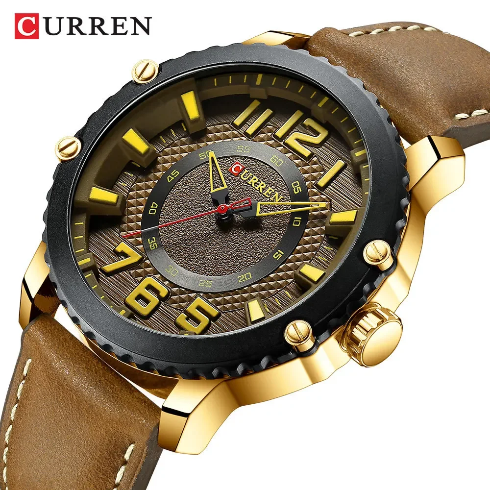 Curren Top Luxury Brand New 8341 Men's Watch Waterproof Quartz Belt Men's Watch Business Simple Men's Watch